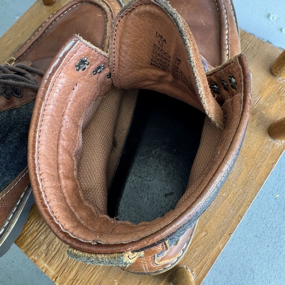 Wolverine 1883 Boots Mens Size12 UK11 EU24 Gray Wool Brown Leather W00773 Chukka - Picture 5 of 14